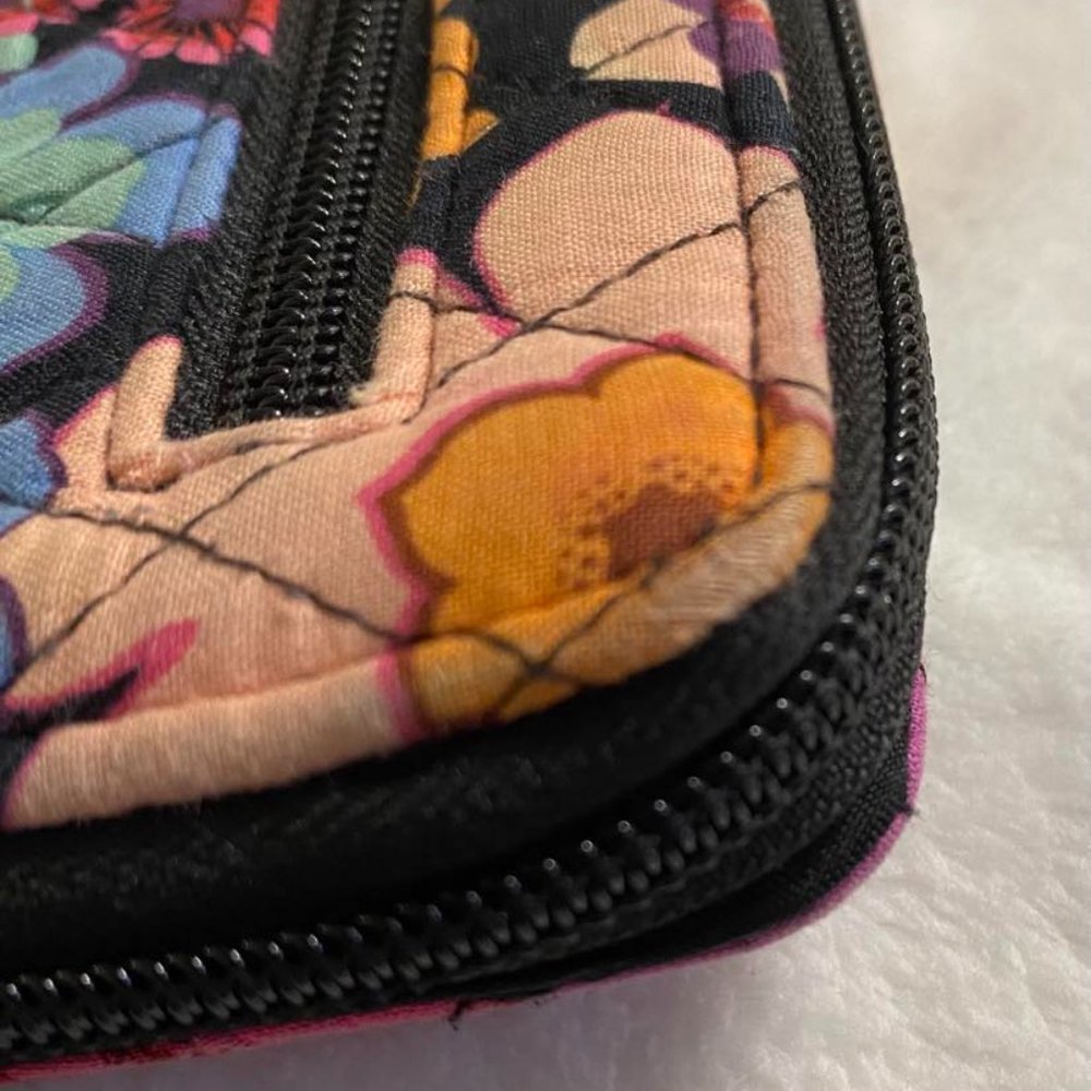 Vera Bradley Floral Fiesta RFID Turnlock (Large) Wallet - Picture 9 of 16